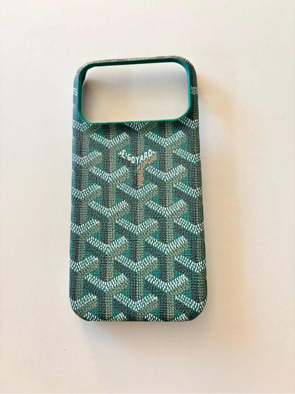 Green Patterned Designer-Style Phone Case 17promax